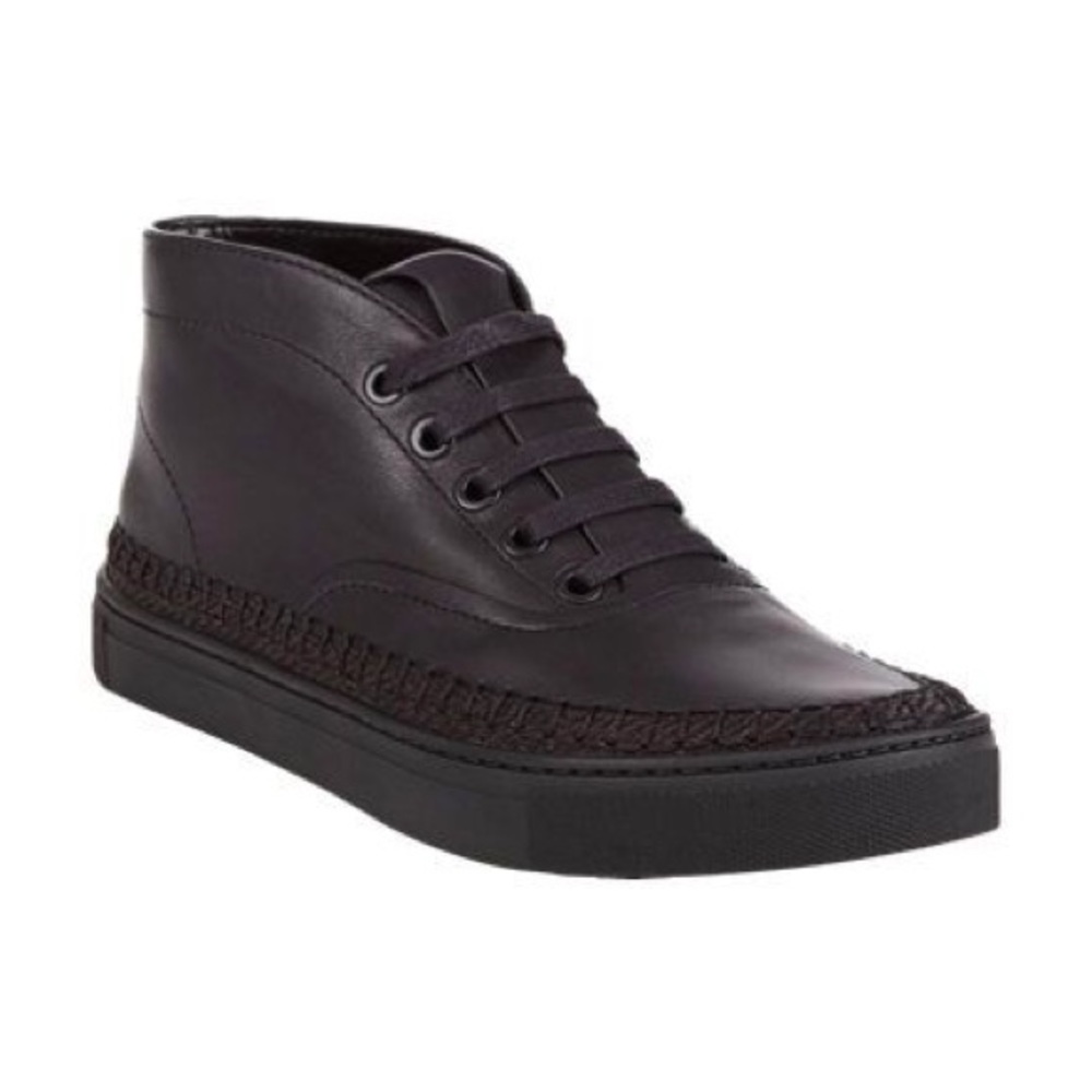 Alexander Wang Jess High top Black Leather Sneaker